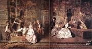 WATTEAU, Antoine L Enseigne de Gersaint Spain oil painting reproduction